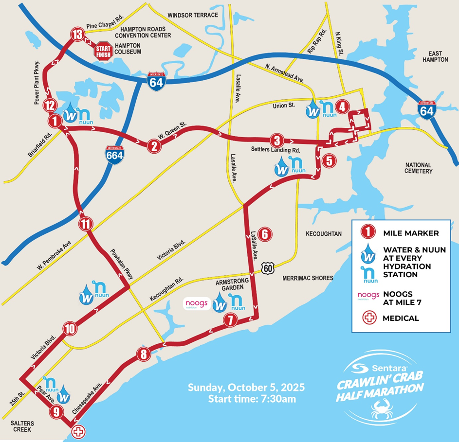 Crawlin' Crab map route
