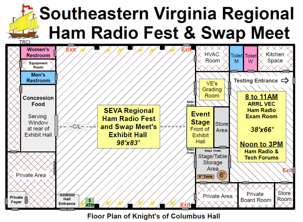 HAM FEST at Knights of Columbus Hall 12742 Nettles Dr. Newport News, VA 23606